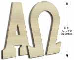 Unfinished Wooden Letters