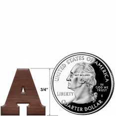 3/4 Inch Roman Letters