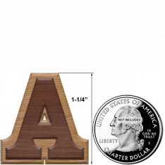 1-1/4 Inch Roman Letters