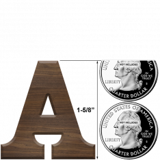 1-5/8 Inch Roman Letters