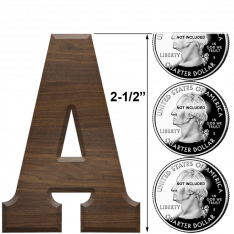 2-1/2 Inch Roman Letters