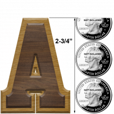 2-3/4 Inch Roman Letters
