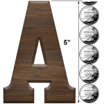 5 Inch Wooden Letters