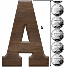 5 Inch Roman Letters