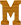 8 Inch Letter M - MU