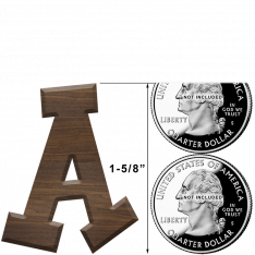 1-5/8 Inch Fiesta Letters