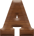1/2 Inch Mini Wood Letter A - ALPHA