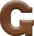 1/2 Inch Mini Wood Letter G