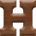 1/2 Inch Mini Wood Letter H - ETA