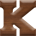 1/2 Inch Mini Wood Letter K - KAPPA