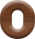 1/2 Inch Mini Wood Letter  O -OMICRON