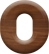 3/4 Inch Extra Small Wood Letter  O -OMICRON