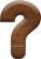 3/4 Inch Extra Small Wood Letter QUESTION MARK
