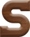 3/4 Inch Extra Small Wood Letter S