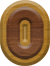 7/8 Inch Ex-Small Double Raised Wood Letter #0