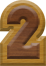 7/8 Inch Ex-Small Double Raised Wood Letter #2