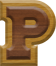7/8 Inch Ex-Small Double Raised Wood Letter P - RHO