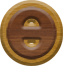 7/8 Inch Ex-Small Double Raised Wood Letter THETA
