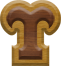 7/8 Inch Ex-Small Double Raised Wood Letter UPSILON