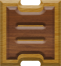 7/8 Inch Ex-Small Double Raised Wood Letter XI