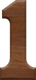 1 Inch Small Wood Letter #1