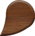 1 Inch Small Wood Letter COMMA