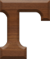 1 Inch Small Wood Letter GAMMA