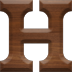 1 Inch Small Wood Letter H - ETA