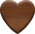 1 Inch Small Wood Letter HEART