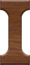 1 Inch Small Wood Letter I - IOTA