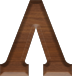 1 Inch Small Wood Letter LAMBDA
