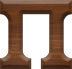1 Inch Small Wood Letter PI