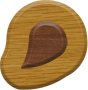 1-1/4 Inch Small Double Raised Wood Letter COMMA