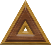 1-1/4 Inch Small Double Raised Wood Letter DELTA