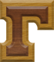 1-1/4 Inch Small Double Raised Wood Letter GAMMA