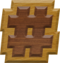 1-1/4 Inch Small Double Raised Wood LetterNUMBER POUND