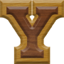 1-1/4 Inch Small Double Raised Wood Letter Y