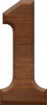 1-5/8 Inch Medium Wood  Letter #1