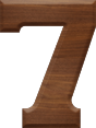 1-5/8 Inch Medium Wood Letter #7
