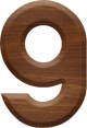 1-5/8 Inch Medium Wood Letter #9