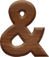 1-5/8 Inch Medium Wood Letter AMPERSAND