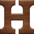 1-5/8 Inch Medium Wood Letter H - ETA