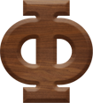 1-5/8 Inch Medium Wood Letter PHI