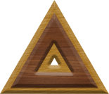 1-7/8 Inch Medium Double Raised Wood Letter DELTA