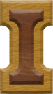 1-7/8 Inch Medium Double Raised Wood Letter I - IOTA