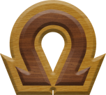 1-7/8 Inch Medium Double Raised Wood Letter OMEGA