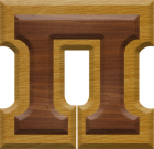 1-7/8 Inch Medium Double Raised Wood Letter PI