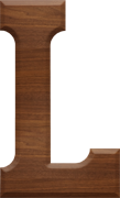 2-1/2 Inch Large Wood Letter L