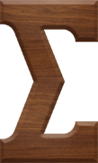 2-1/2 Inch Large Wood Letter SIGMA