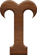 2-1/2 Inch Large Wood Letter UPSILON